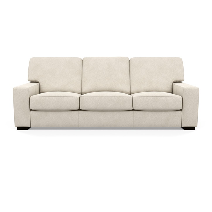 American Leather Danford Three Cushion Sofa DANS03STGrappaCream