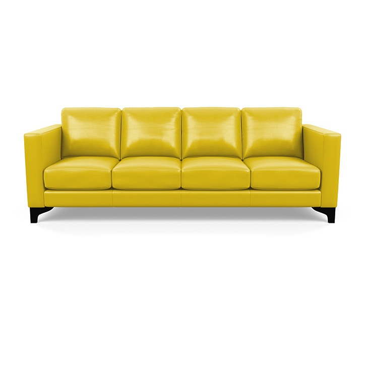 American Leather Kendall Four Cushion Sofa KNDSO4STBisonLemon