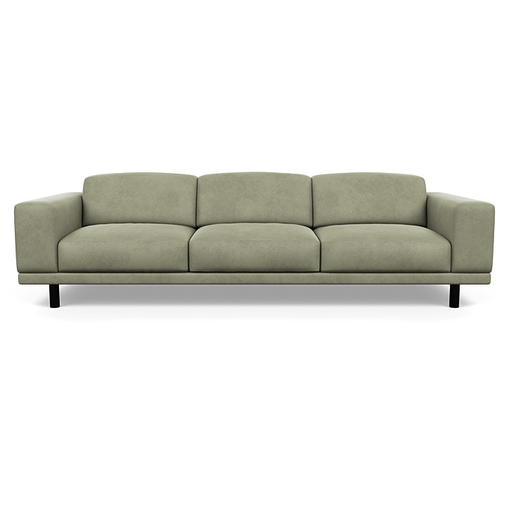 American Leather Meyer Three Cushion Sofa MYRSO3STUltrasuedeMystic