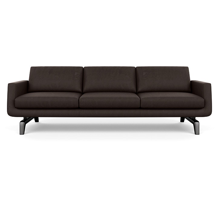 American Leather Nash Three Cushion Sofa NSHSO3STMontBlancJava