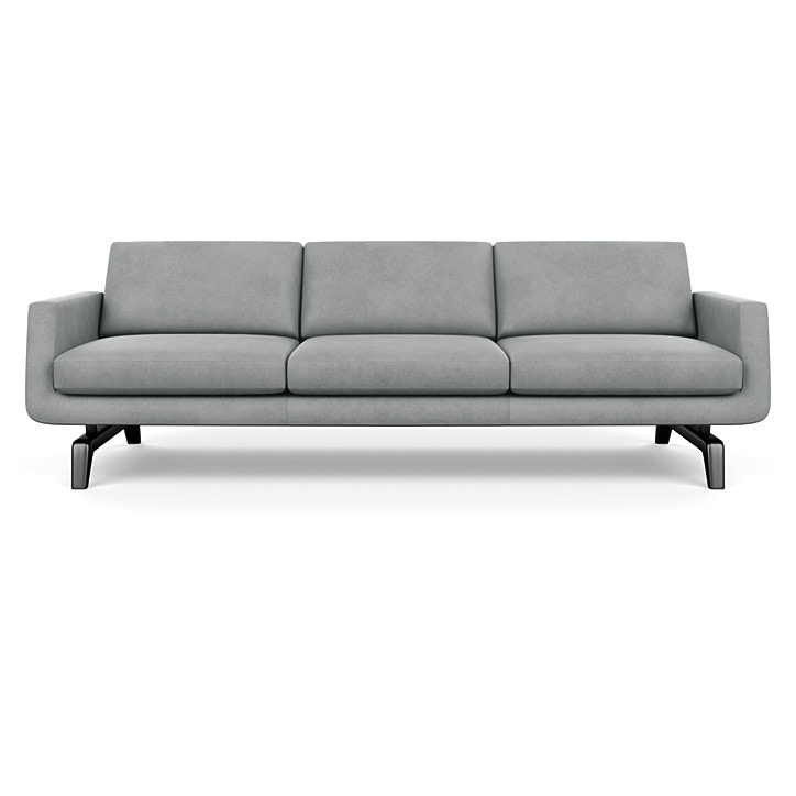 American Leather Nash Three Cushion Sofa NSHSO3STUltrasuedeFrench