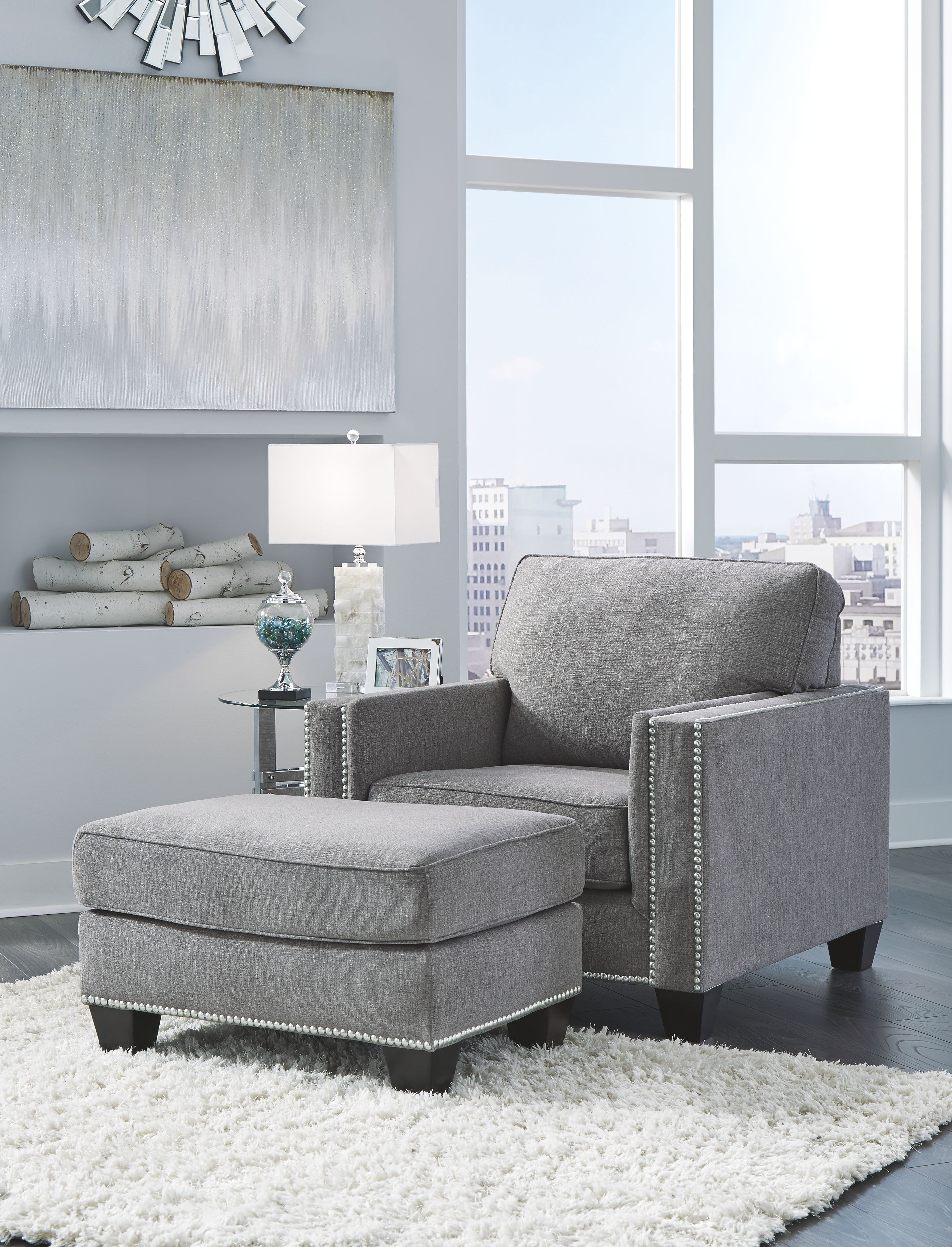 Ashley Barrali Chair With Ottoman 13904-20-14 Portland, OR Key