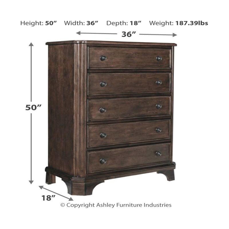 Ashley Adinton 8 Piece Queen Panel Bed with Storage Set B517313646