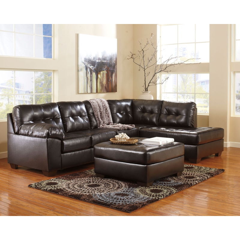 Ashley furniture deals chocolate brown sectional