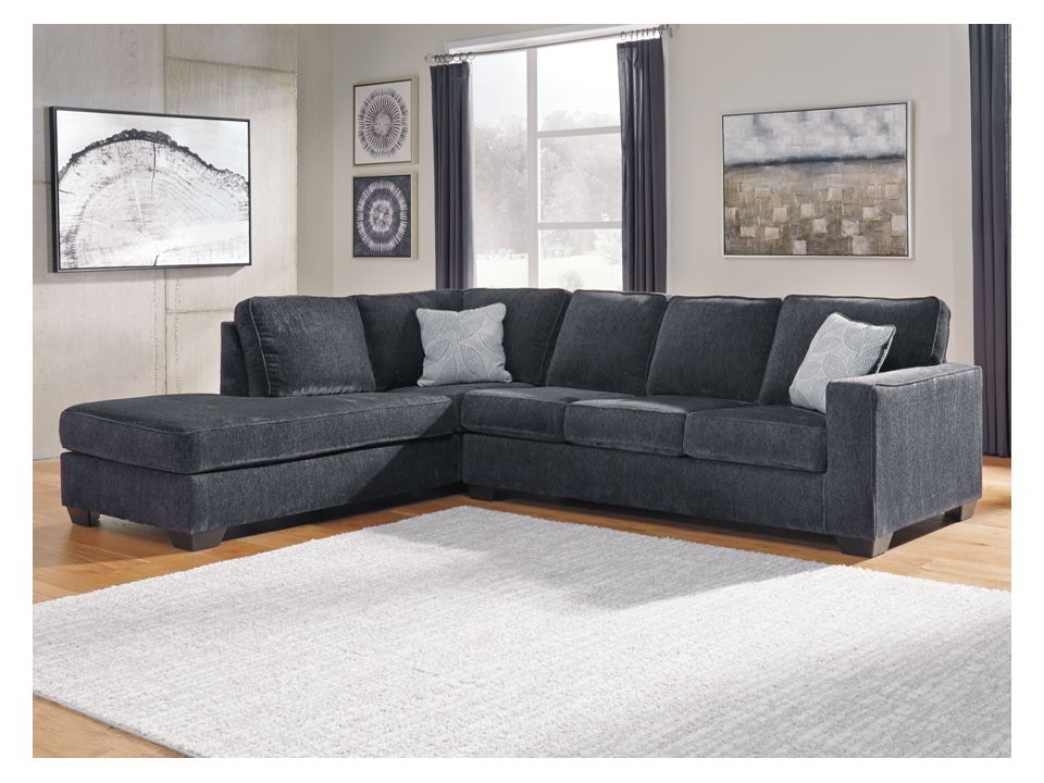 Ashley altari store slate sectional