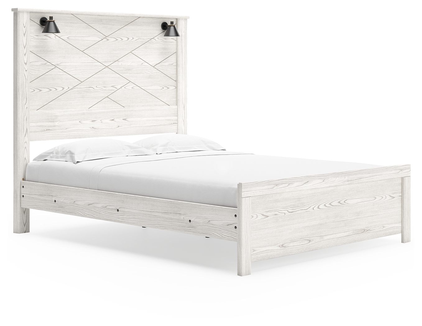 Ashley Queen Panel Bed With Sconces B1190-57-54-98