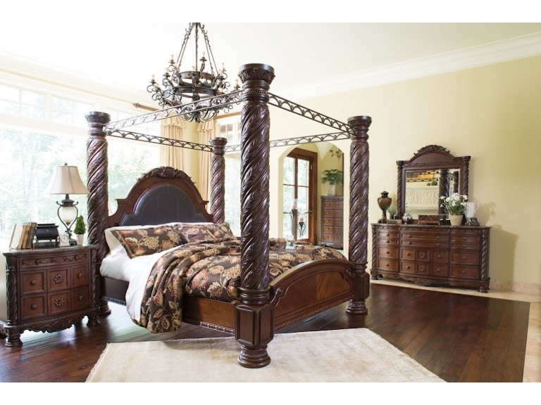 ashley north shore 7 piece king bed set - portland, or | key home
