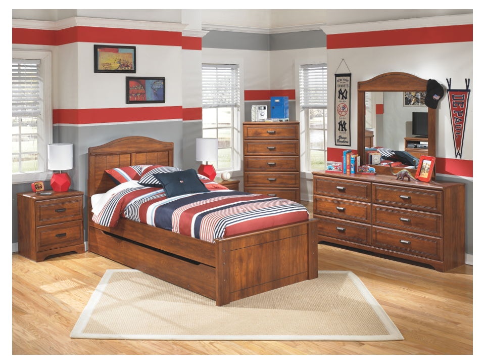 Ashley Barchan Twin Panel Storage Bed Set B228 21 26 46 53 52 60