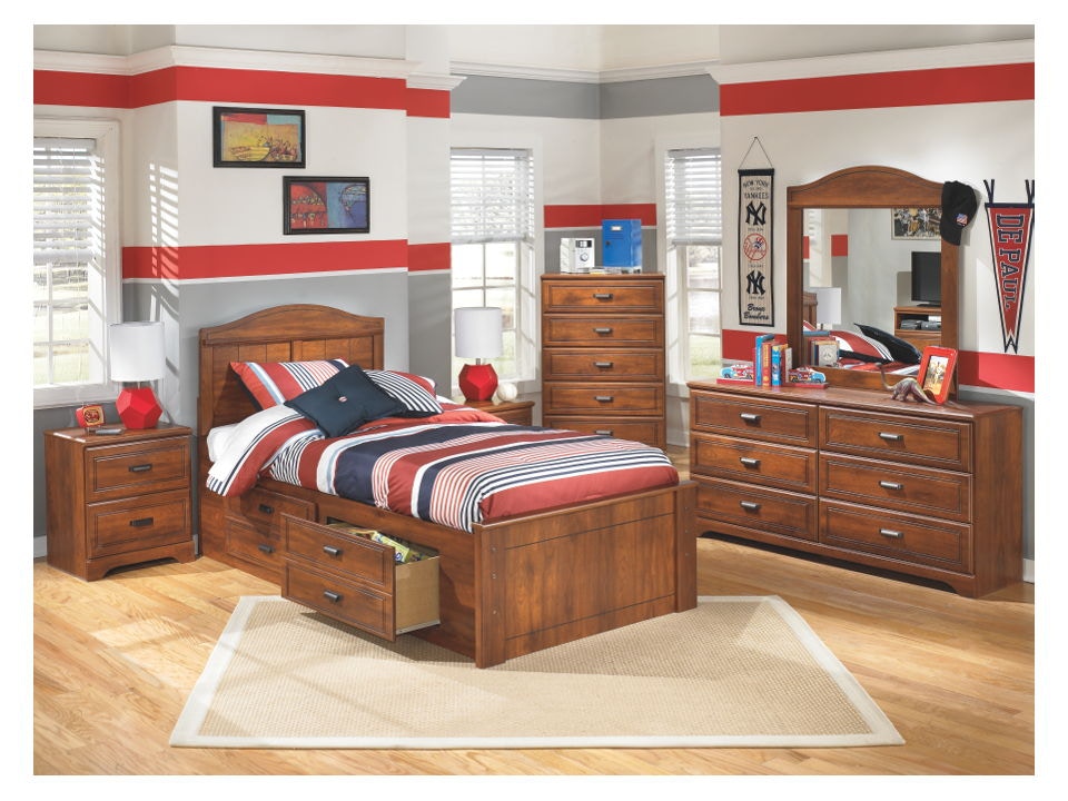 Ashley Barchan Twin Panel Storage Bed Set B228-21-26-53-52-50-B100