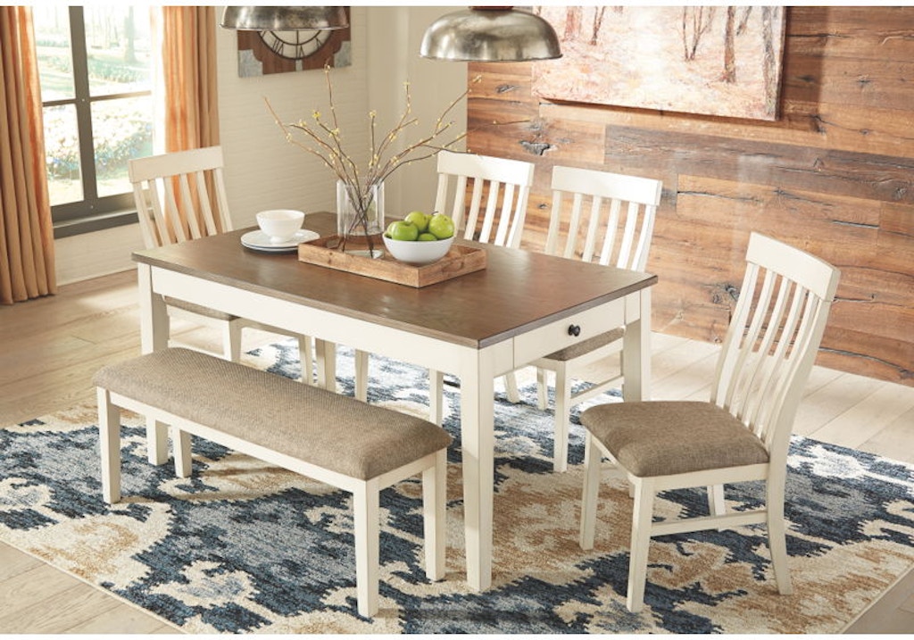 ashley hyland rectangular dining room table sets