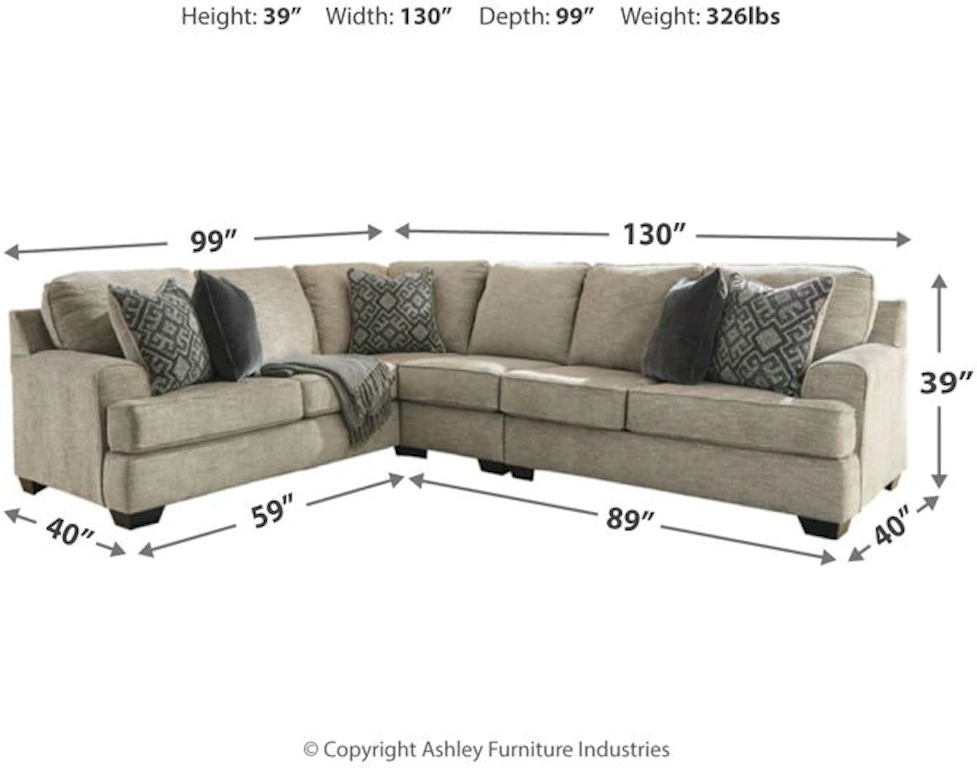Ashley Bovarian Sectional 56103-48-46-56-11 - Portland, OR | Key Home ...