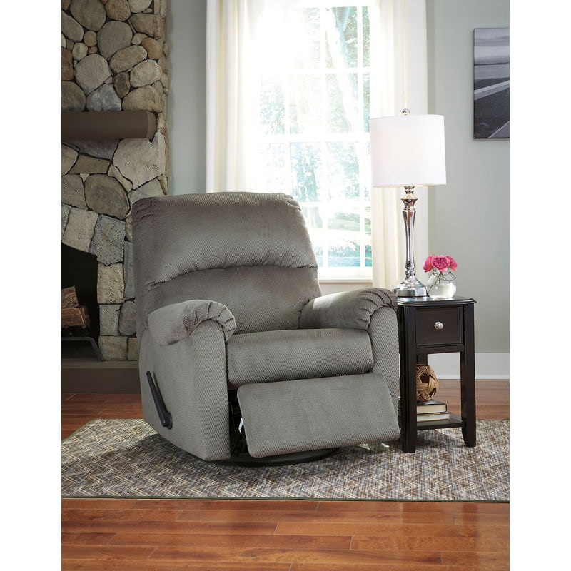 Ashley swivel hot sale glider recliner