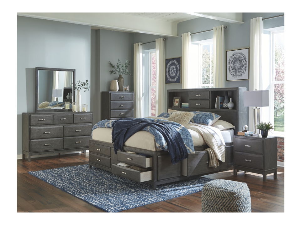 Ashley Caitbrook 6 Piece Queen Storage Bed Set B476-31-36-46-65-64