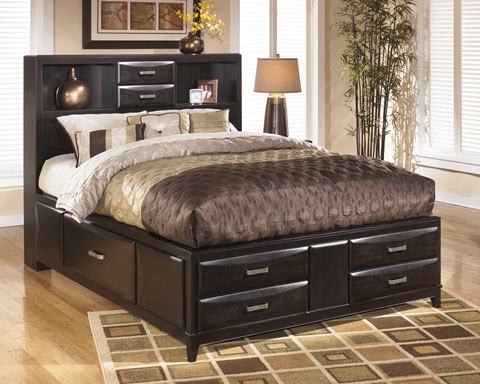 家具 Ashley furniture King size bed frame Ashley Kira Queen Storage Headboard B473-65 - Portland, OR | Key