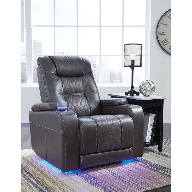 Ashley Composer Power Recliner with ADJ Headrest & Table Ashley Composer Power Recliner with ADJ Headrest & Table