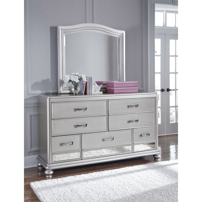 coralayne silver dresser Coralayne 7 Drawer Dresser