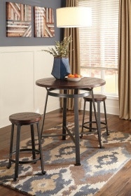 Ashley Challiman 3 Piece Round Counter Table Dining Set - Portland, OR ...