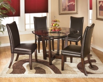 Ashley furniture round kitchen table deals sets