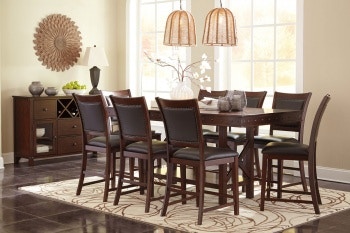 Ashley Collenburg 10 Piece Rectangular Counter Dining Set