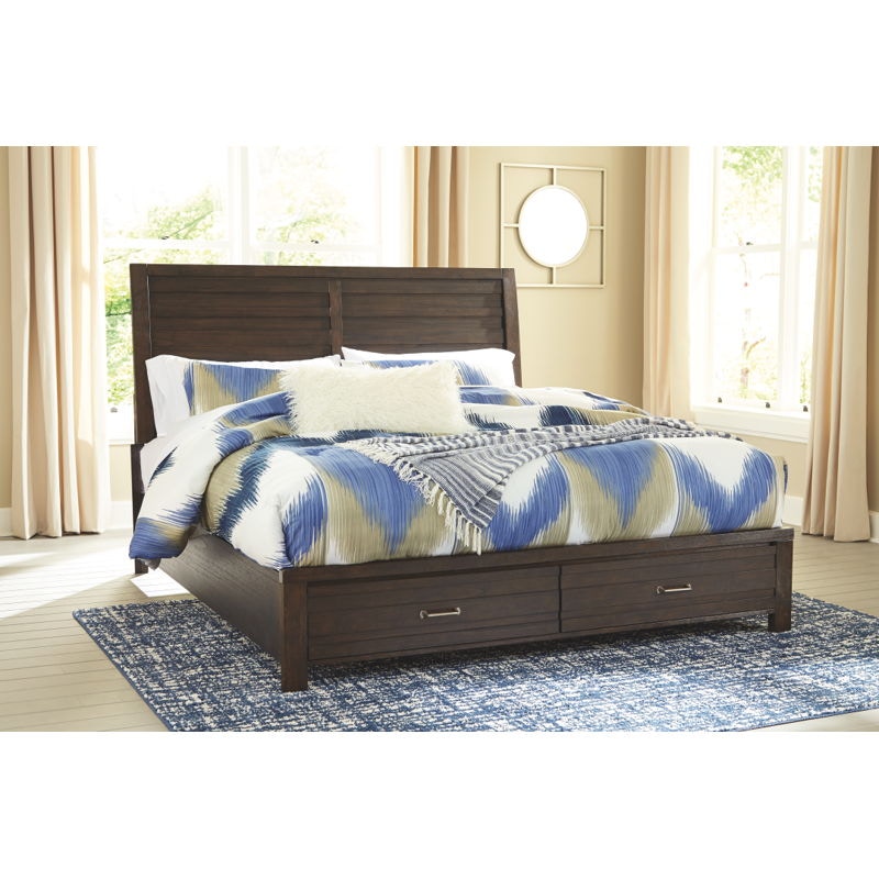 ashley furniture queen bed frame with storage