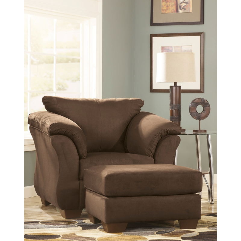 Darcy chair and cheap ottoman