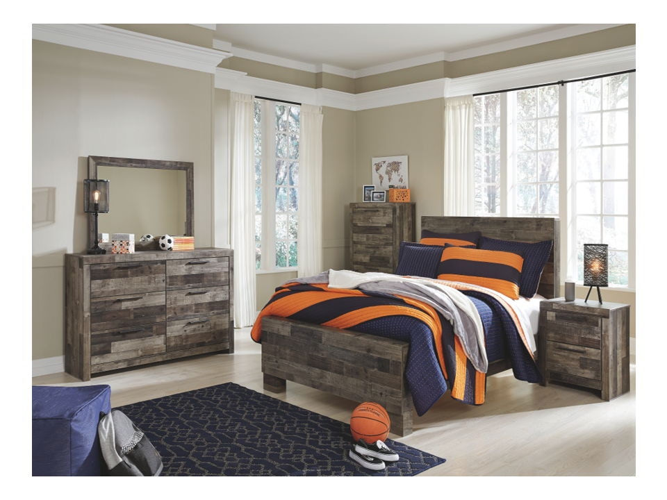 Ashley 6 Piece Full Panel Bedroom Set B200-31-36-46-87-84-86