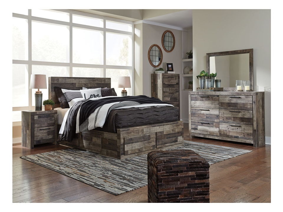 Ashley 9 Piece Queen Panel Storage Bed Set B200-31-36-57-54S-60-2-92-2-B100-13