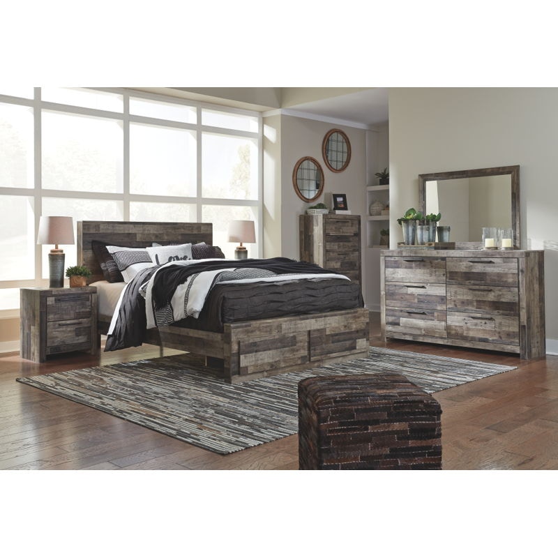 Ashley Derekson 6 Piece Queen Storage Bedroom Set B200-31-36-57-54S-95 ...