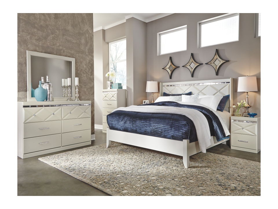 Ashley Dreamur 4 Piece King Panel Bed Set B351-31-36-58-56