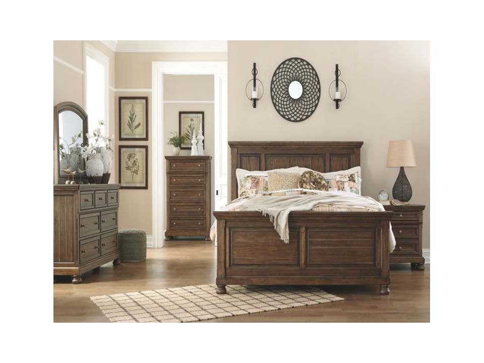 Ashley Flynnter 6 Piece Queen Panel Bed Set B719-31-36-46-57-54-96 ...