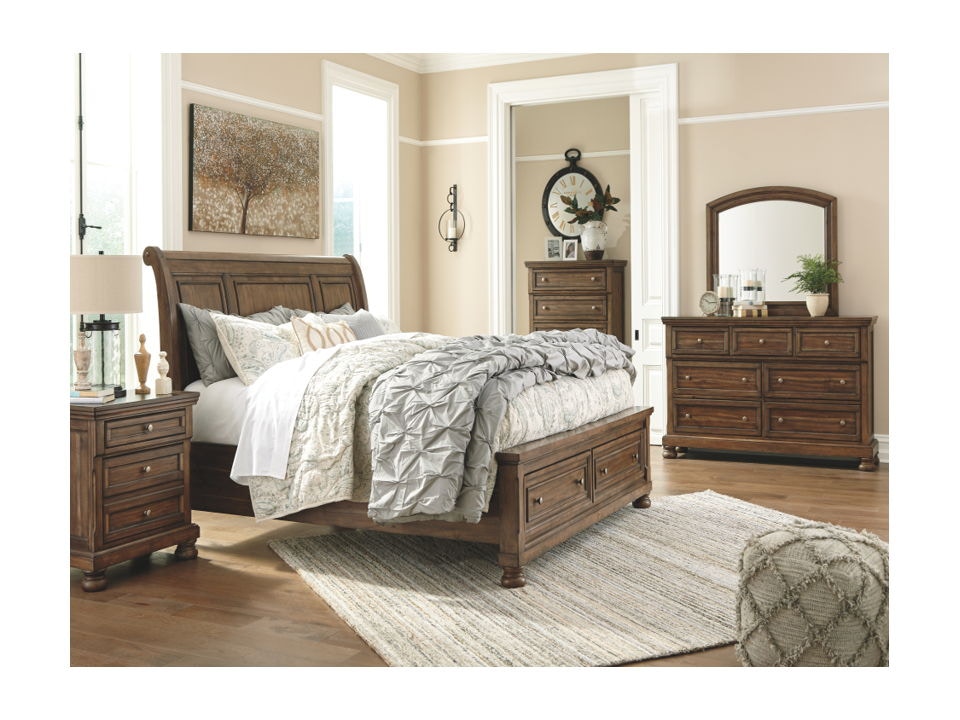 Ashley king sleigh deals bed