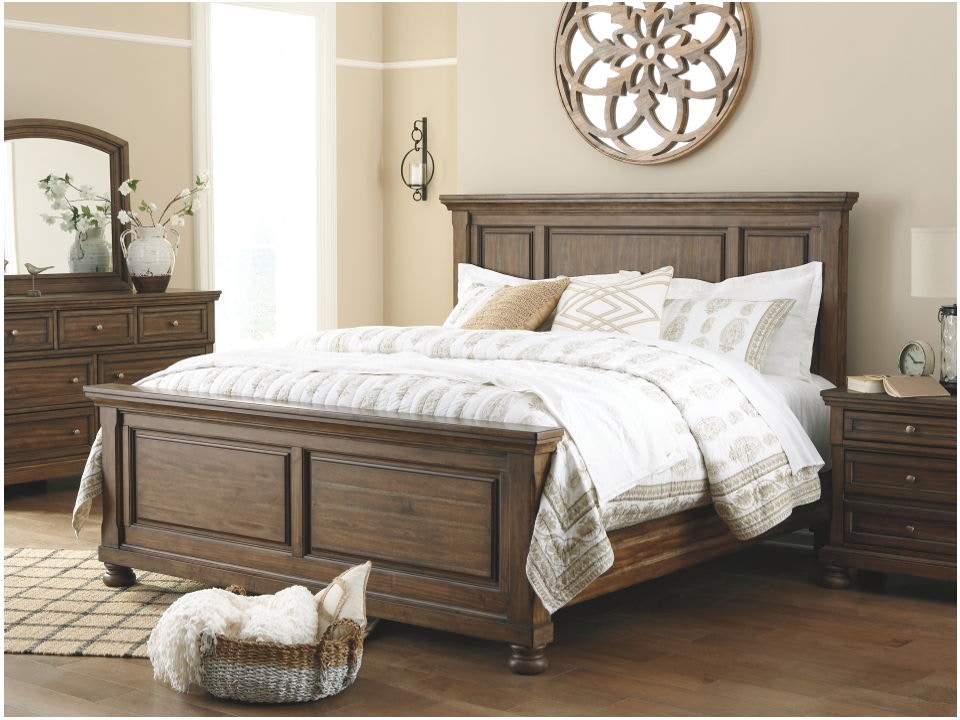 6 Piece California King Panel Bed Set