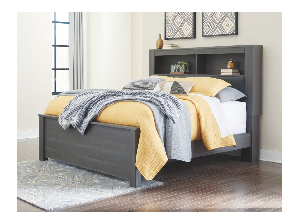 Ashley Foxvale King Upholstered Panel Bookcase Bed B329-69-56-97