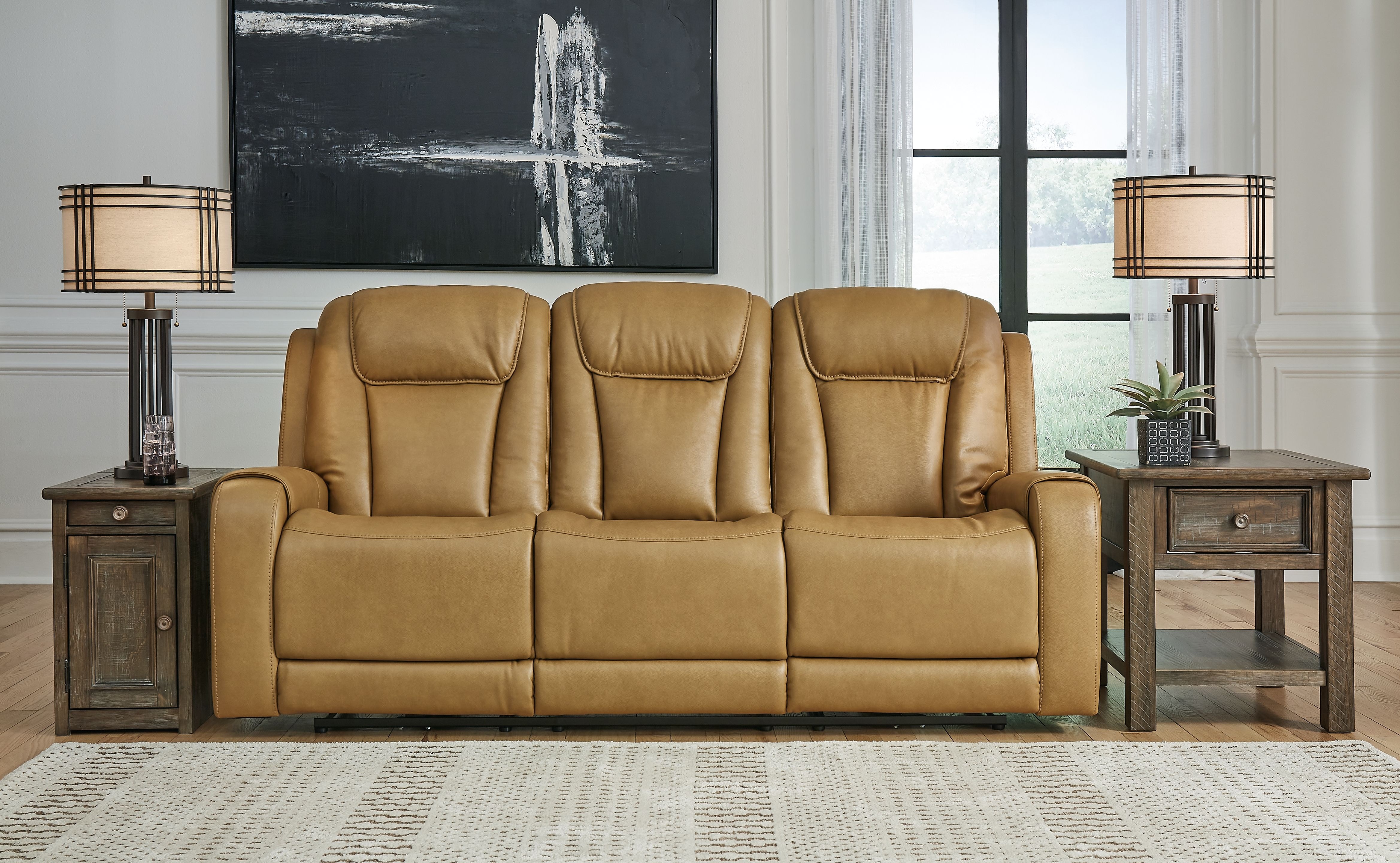 Ashley Card Player 3 Piece Power Reclining Living Room Set 11807