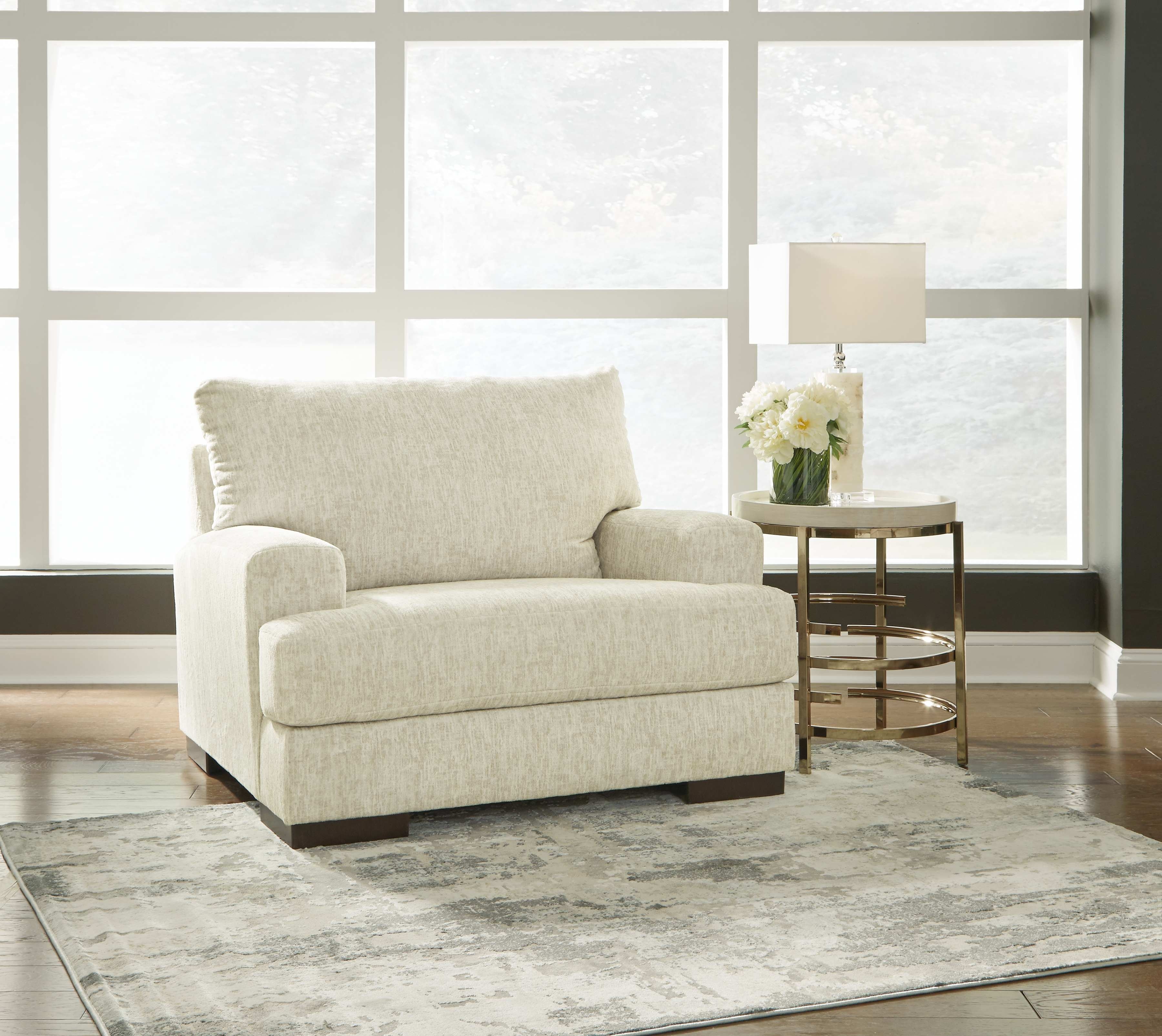 Ashley furniture chair with outlet ottoman