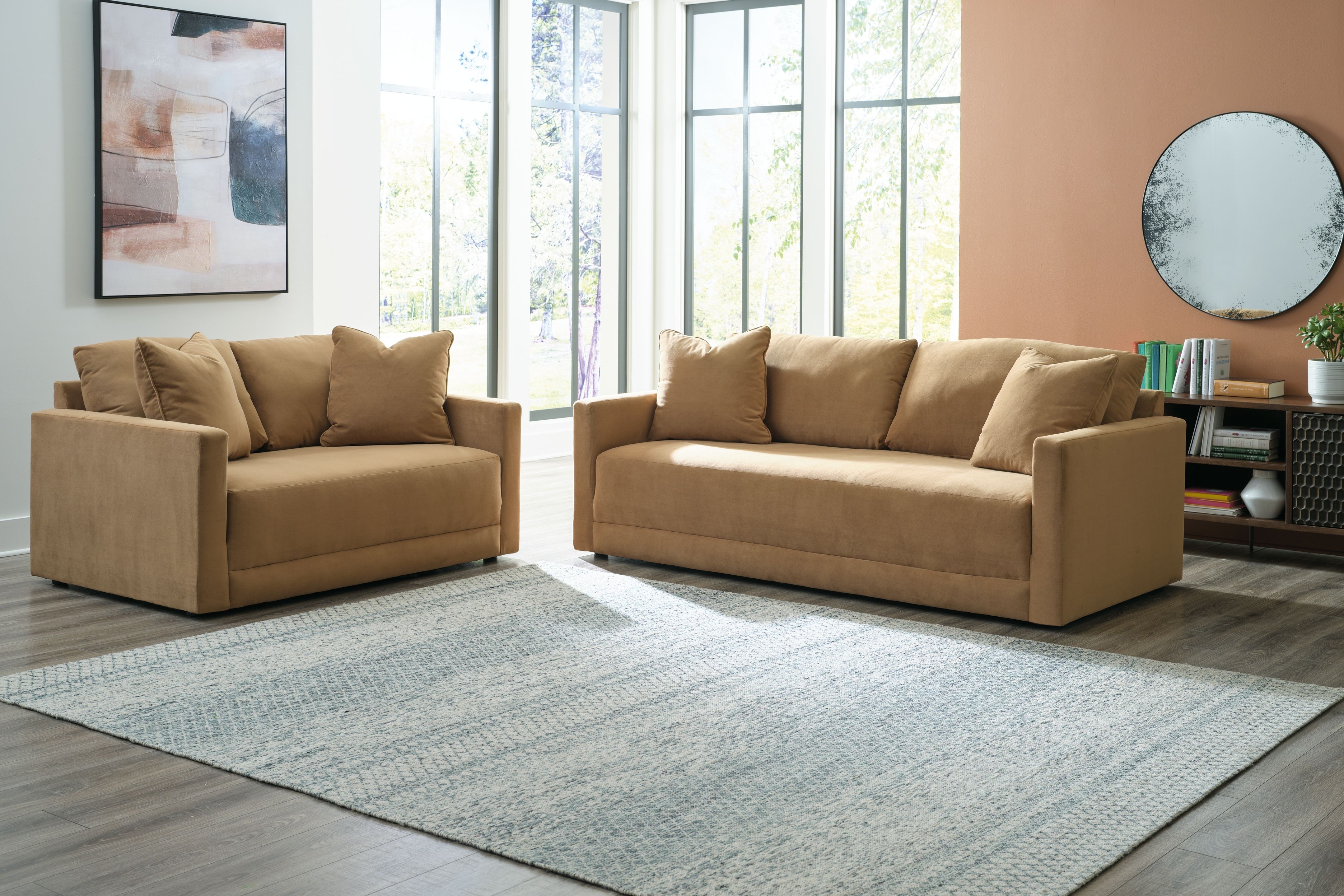 2 Piece Sofa and Loveseat