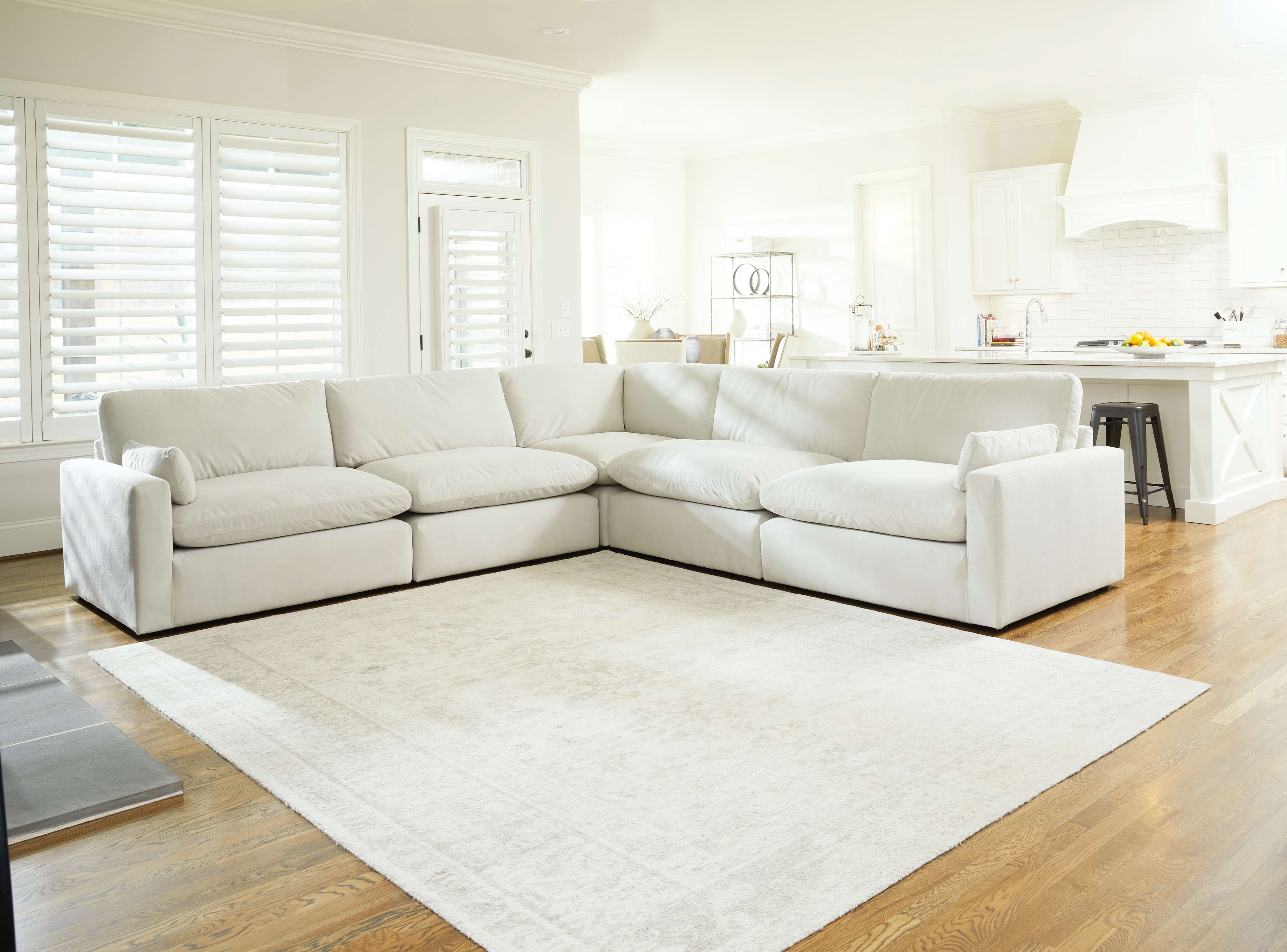 Ashley furniture on sale white sectional