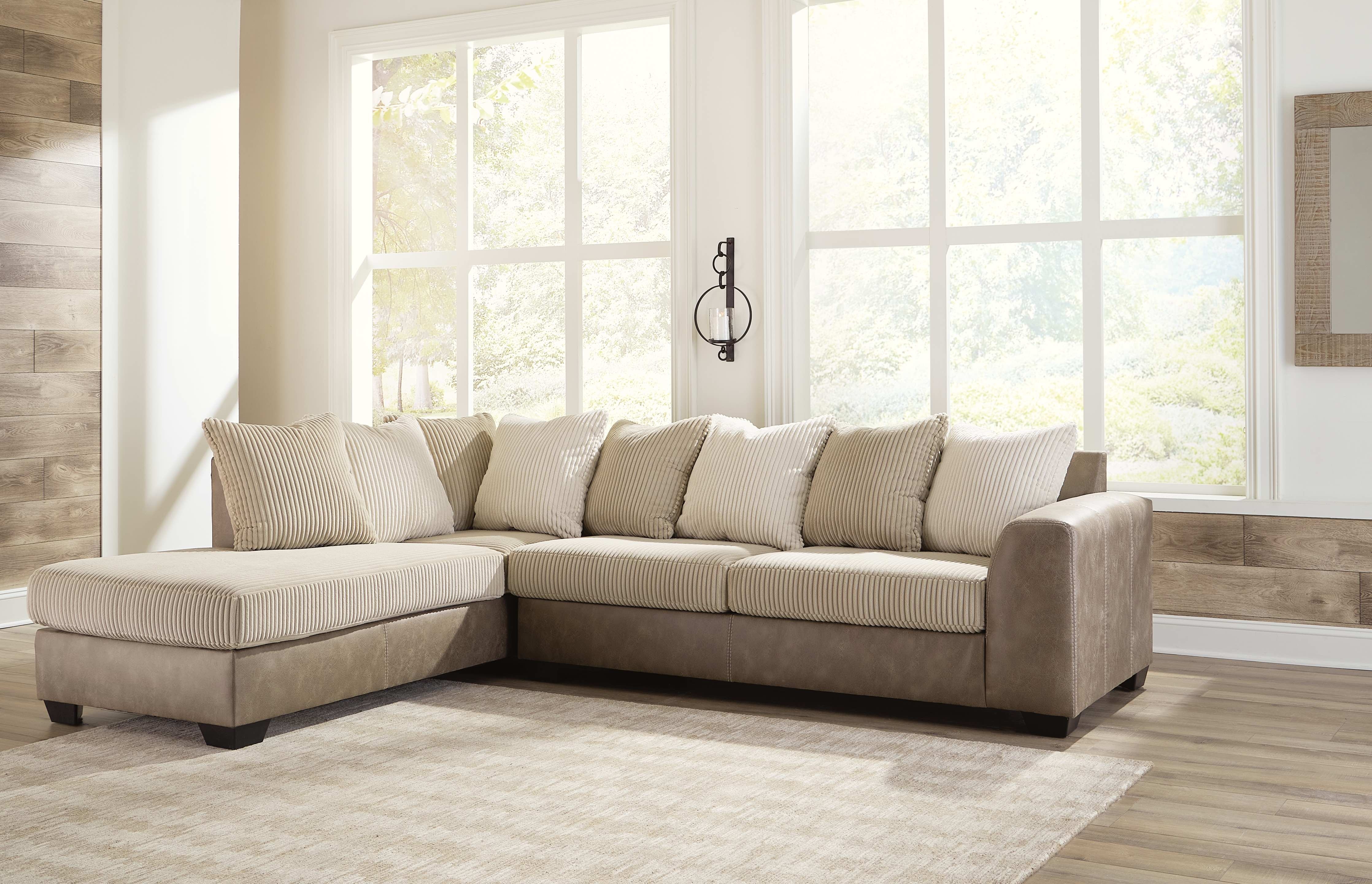 Ashley on sale beige sectional