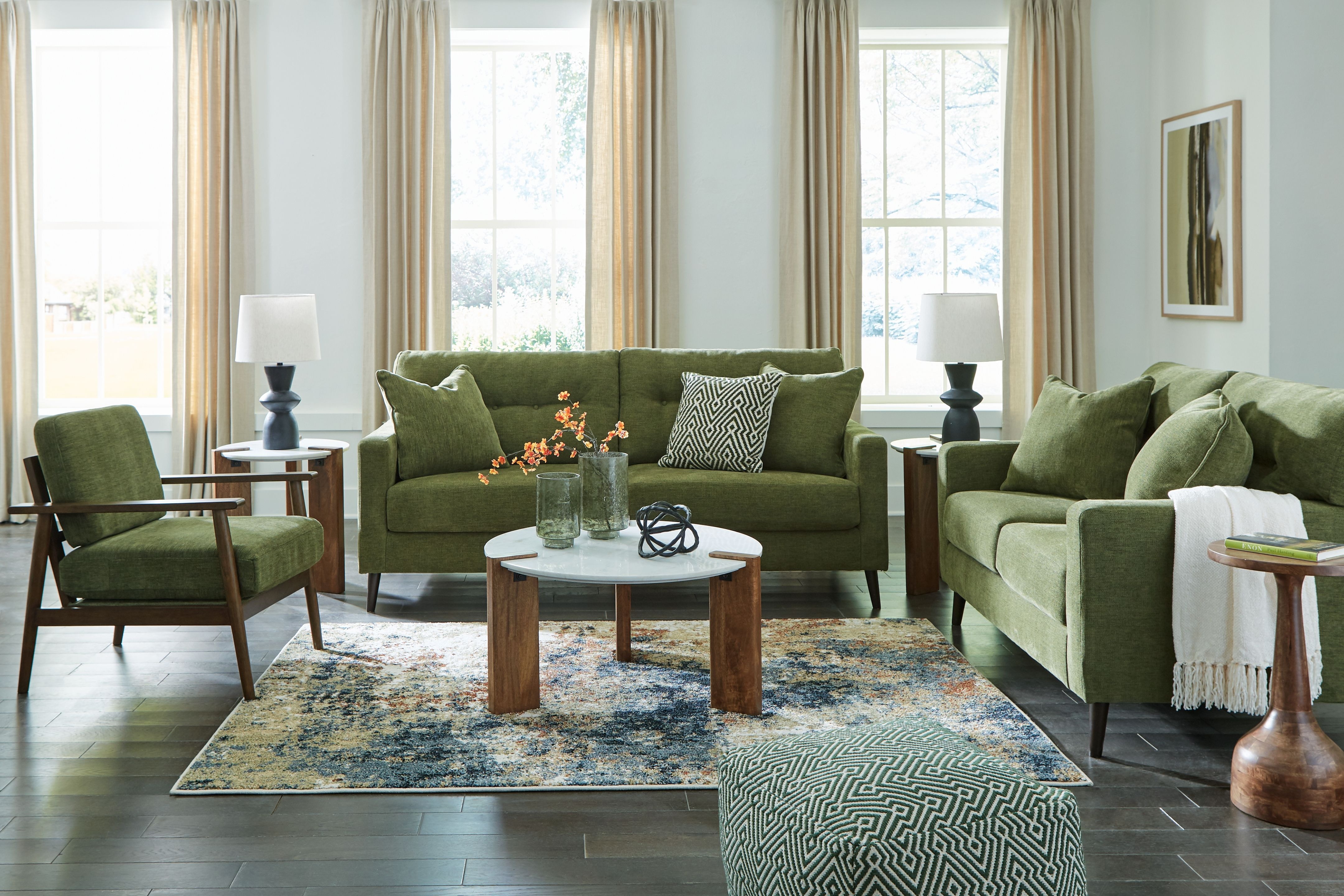 Ashley 3 Piece Living Room Set 26107-38-35-60