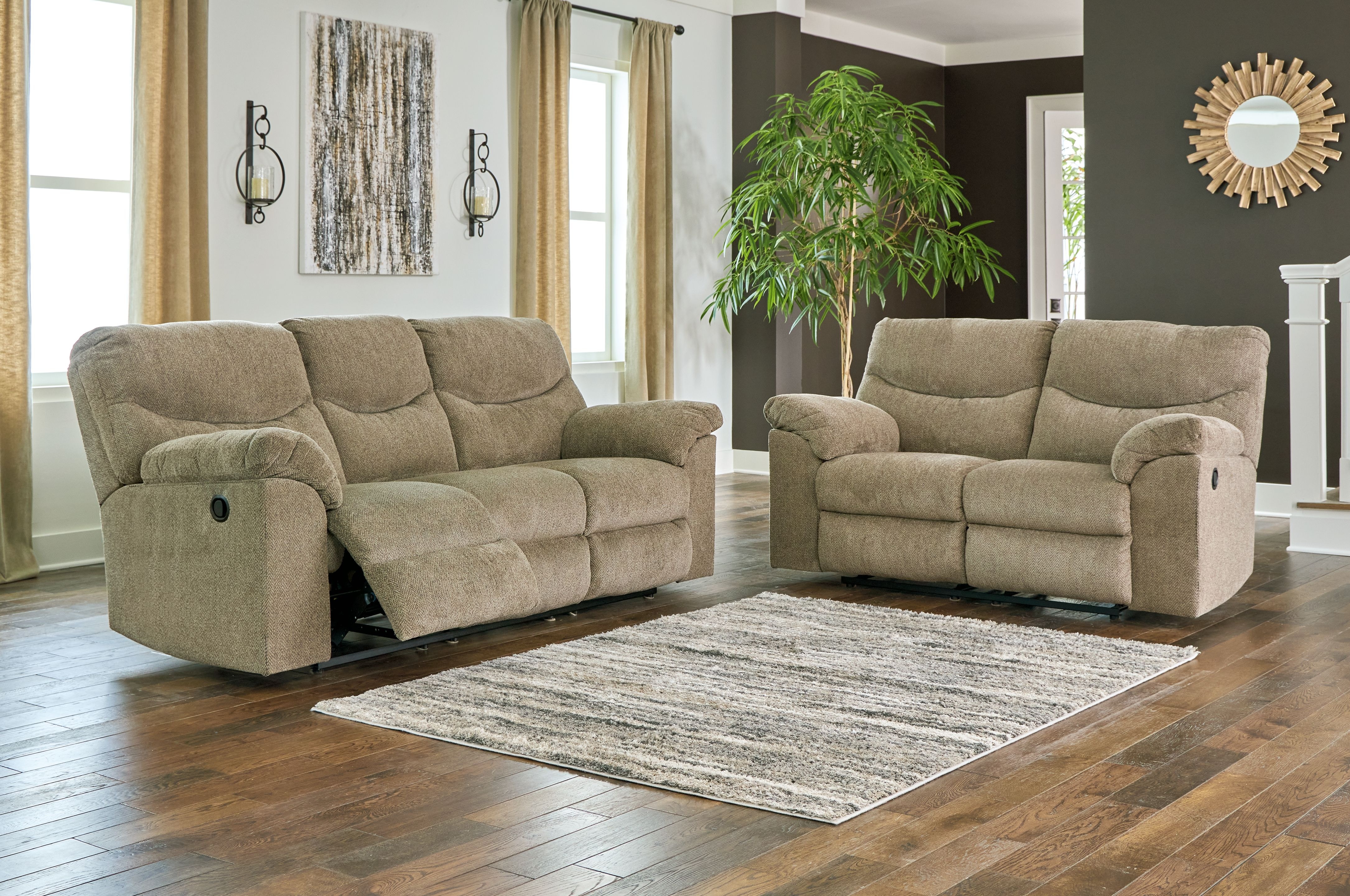 Signature design by ashley reclining deals sofa