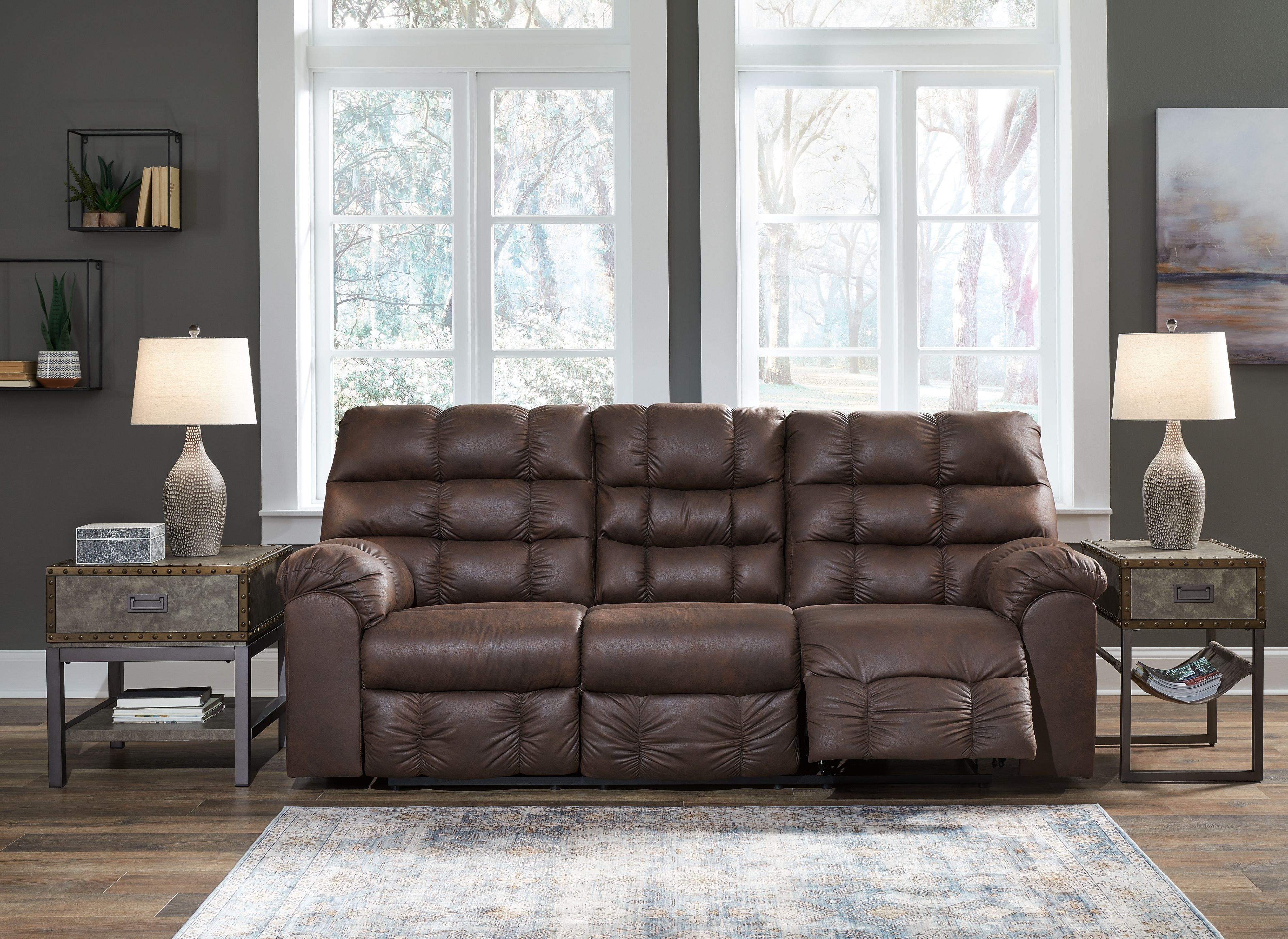 Ashley Derwin 2 Piece Reclining Sofa and Loveseat 284018994
