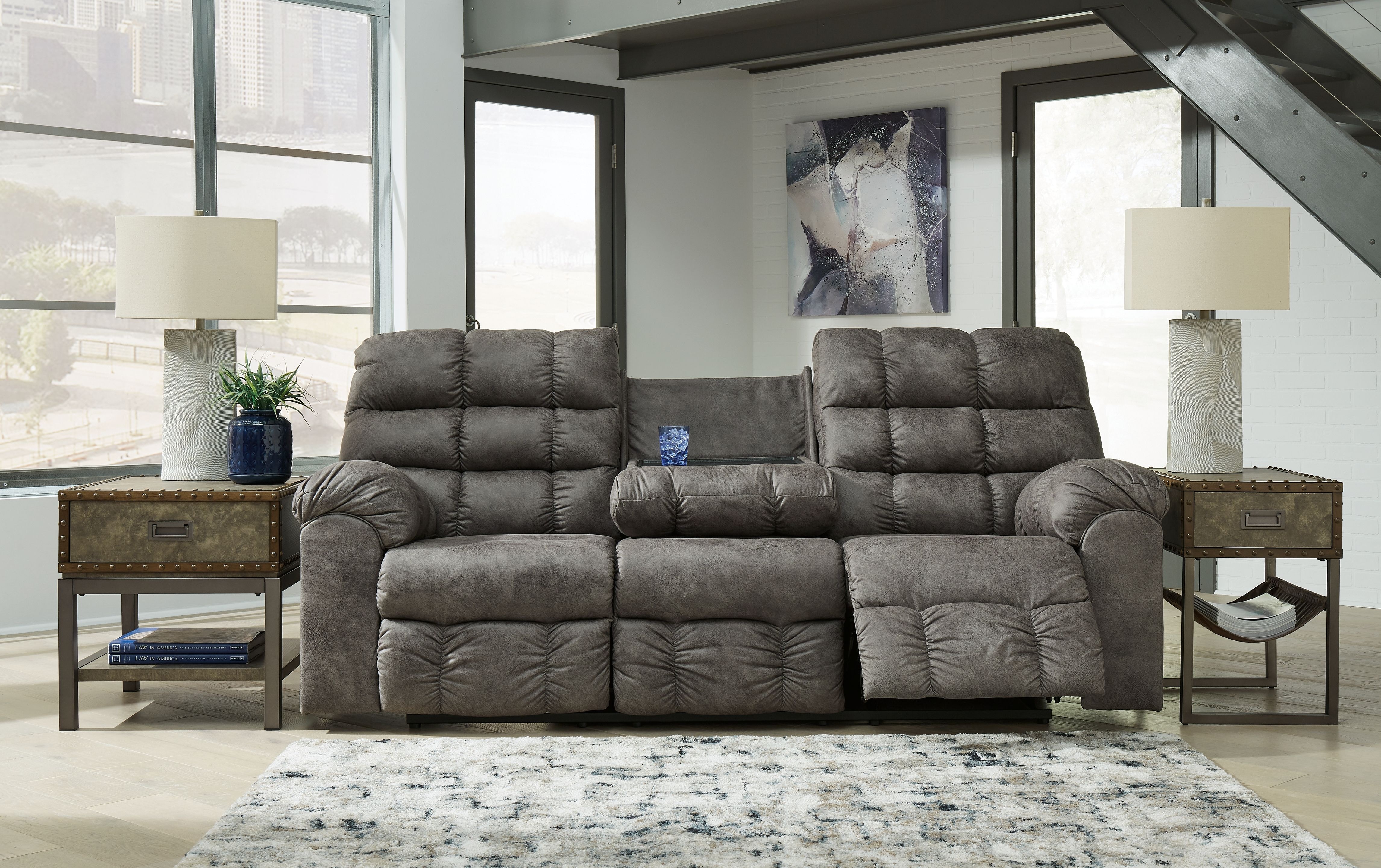 Ashley Derwin 2 Piece Reclining Sofa and Loveseat 28402-89-94