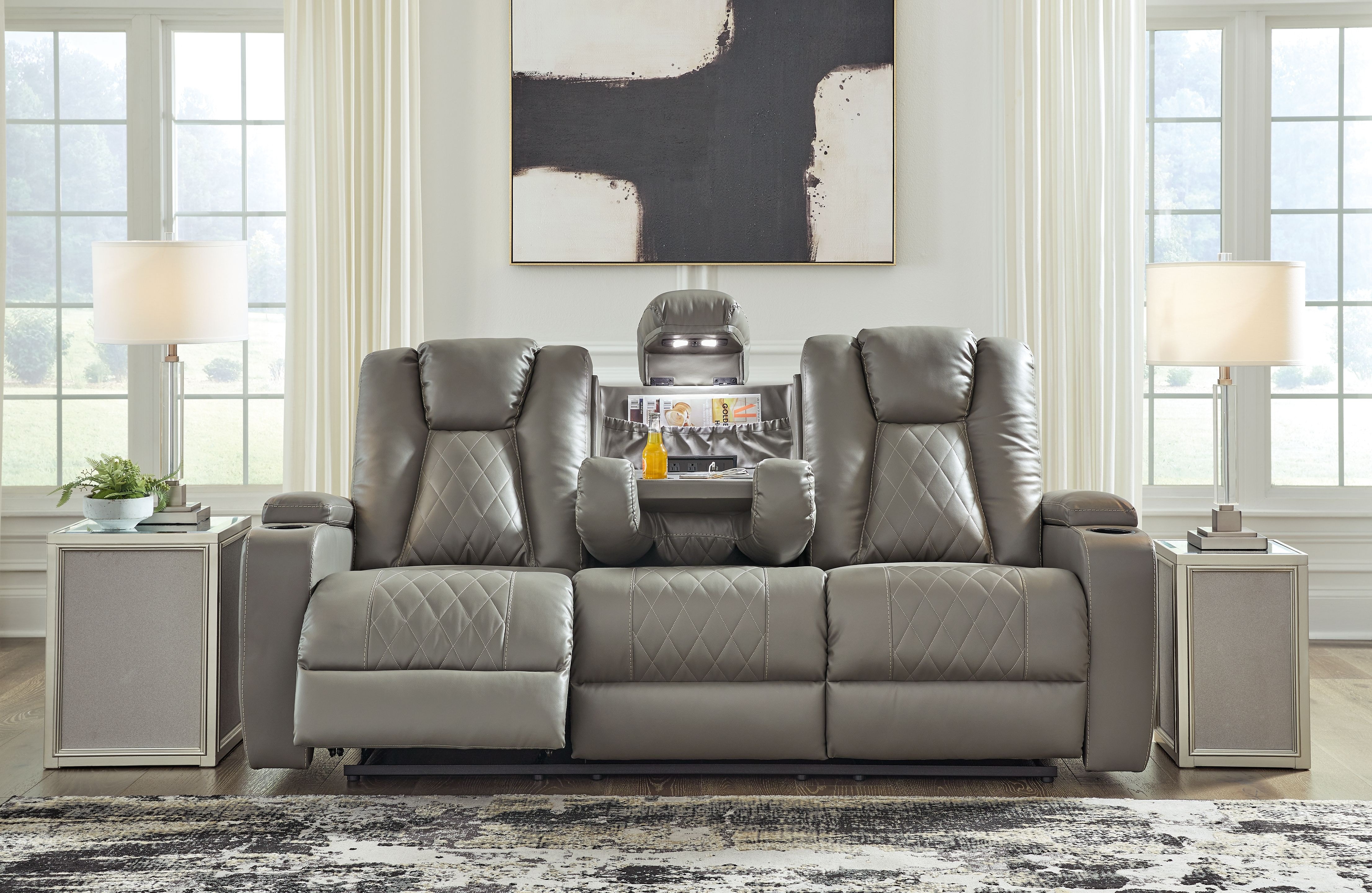Ashley Mancin 2 Piece Reclining Sofa and Loveseat 29702-89-94