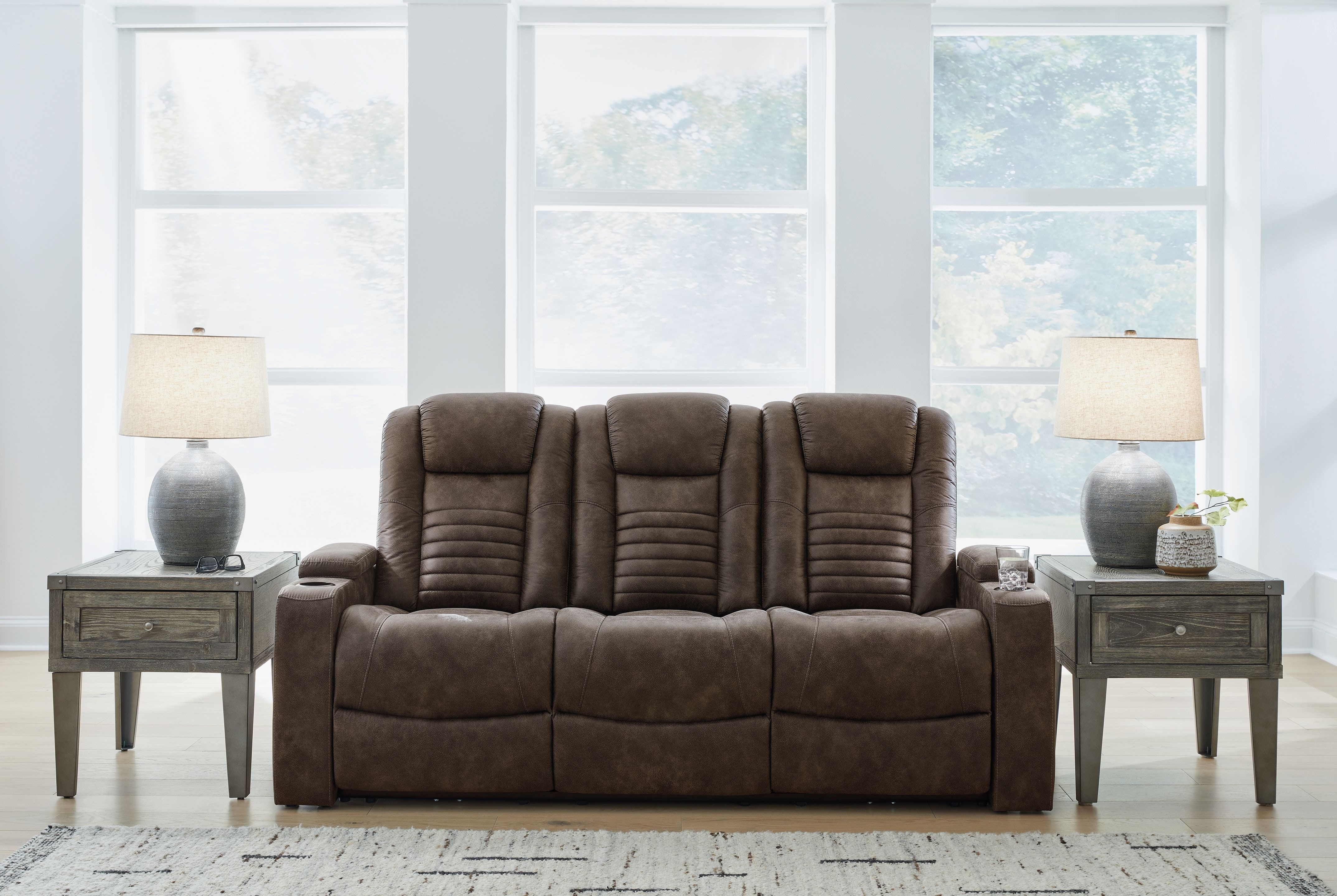 Ashley Soundcheck Power Reclining Sofa and Loveseat 306071518