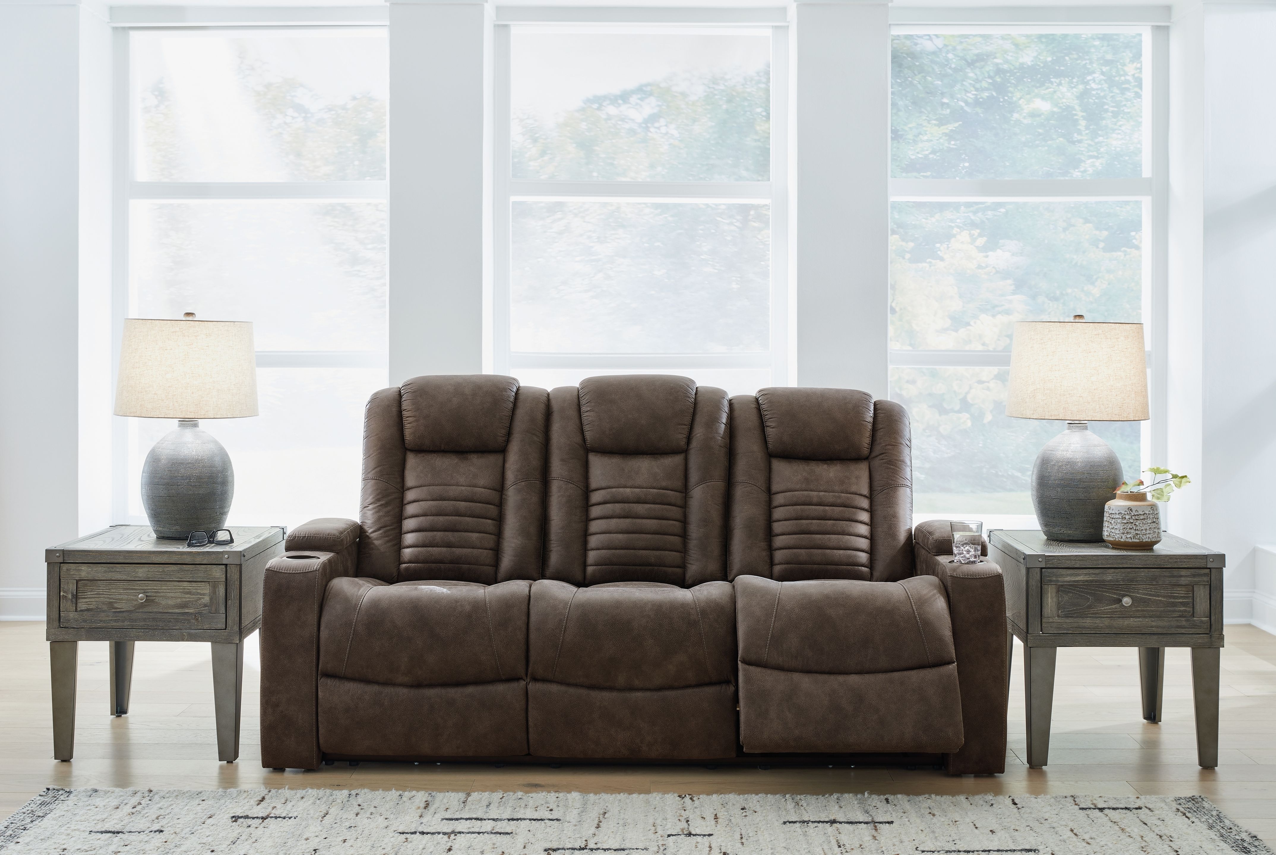 Ashley Soundcheck Power Reclining Sofa and Loveseat 306071518