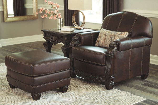 Leather deals ashley furniture