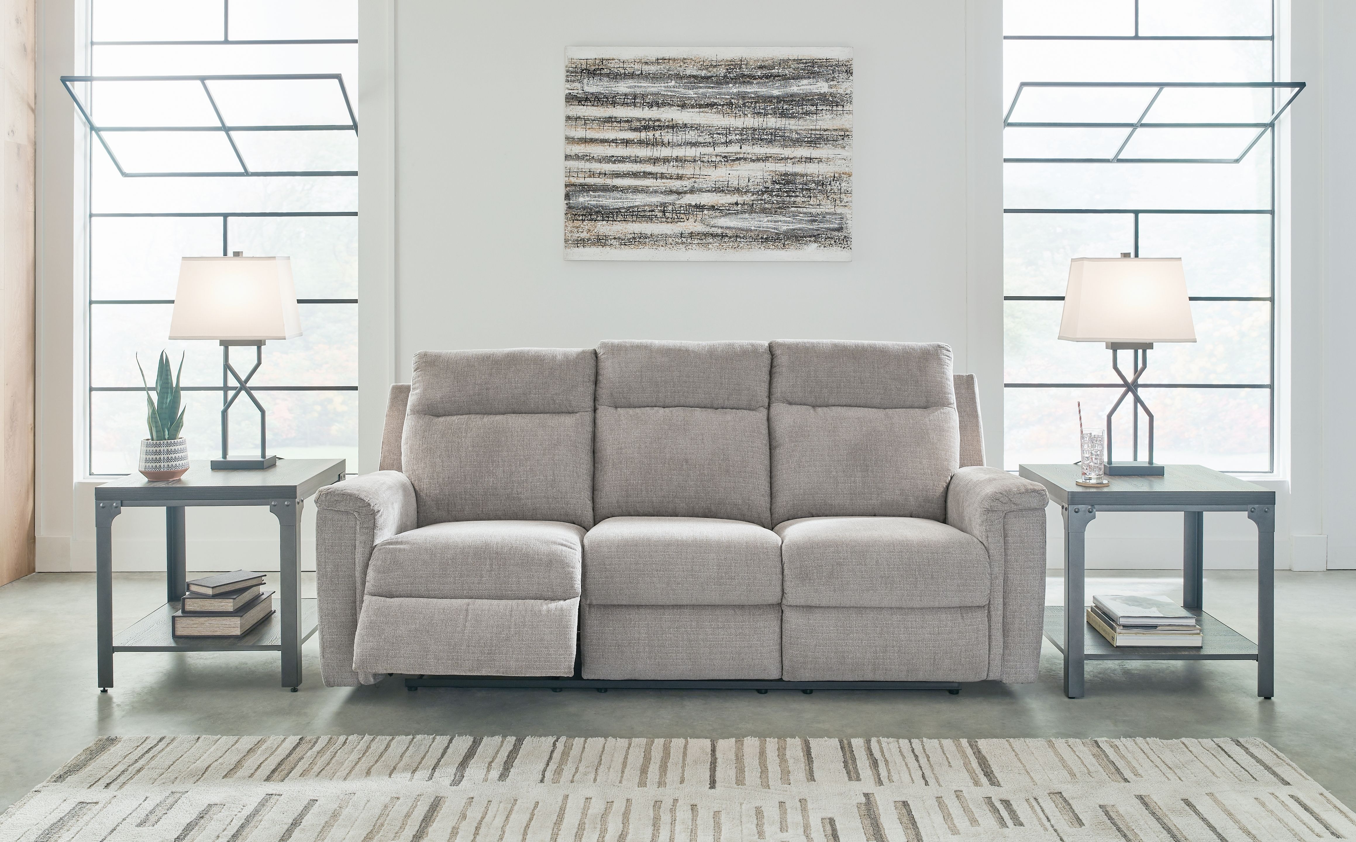 Ashley Barnsana Power Reclining Sofa and Power Reclining