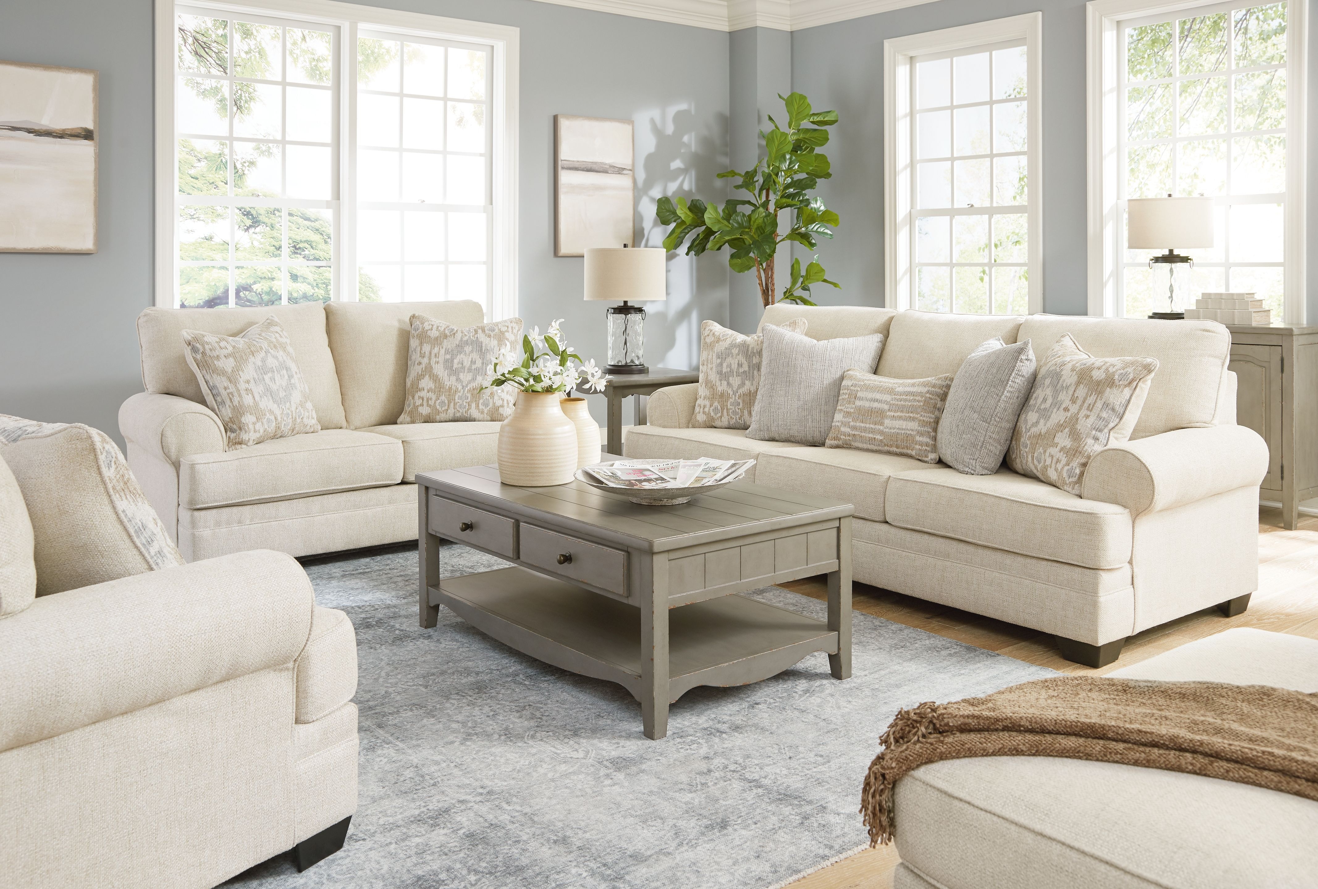 Ashley Rilynn 4 Piece Living Room Set 34809-38-35-23-14 - Portland 