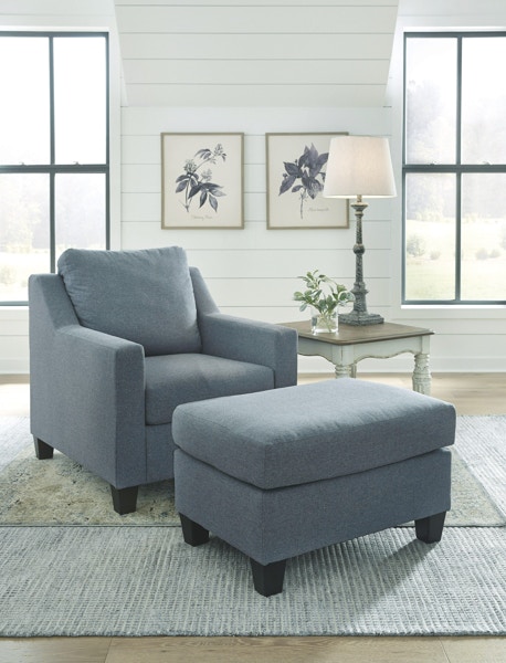 Single chair deals with ottoman