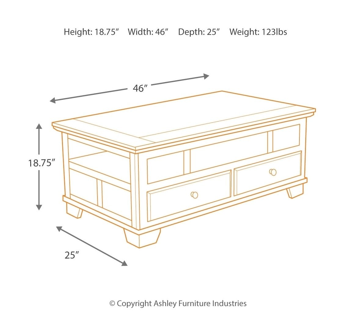 Ashley Austere 6 Piece Living Room Set 384008194T8459324